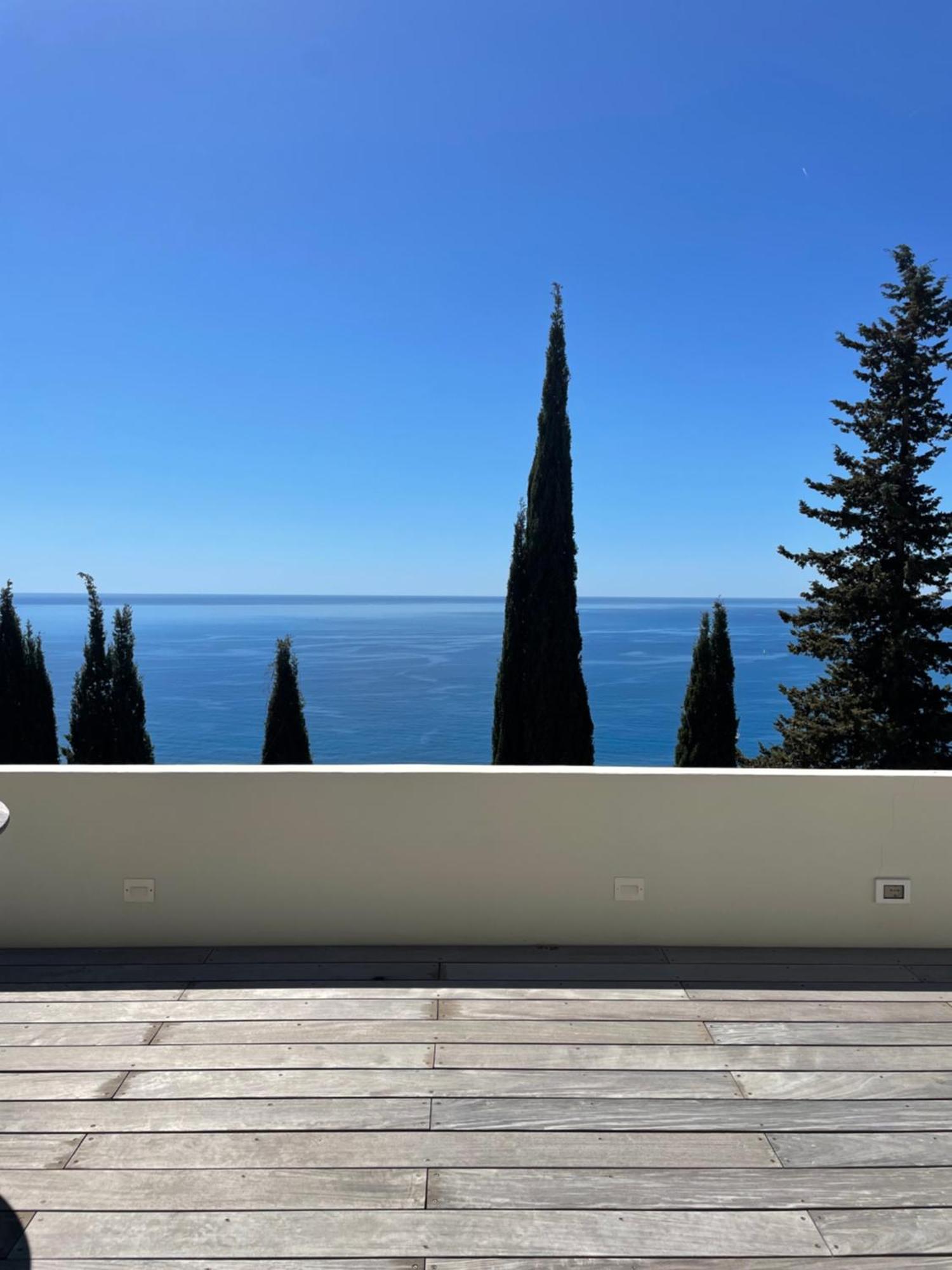 Modern Seaview Villa With Pool Above Monaco 그리말디 외부 사진