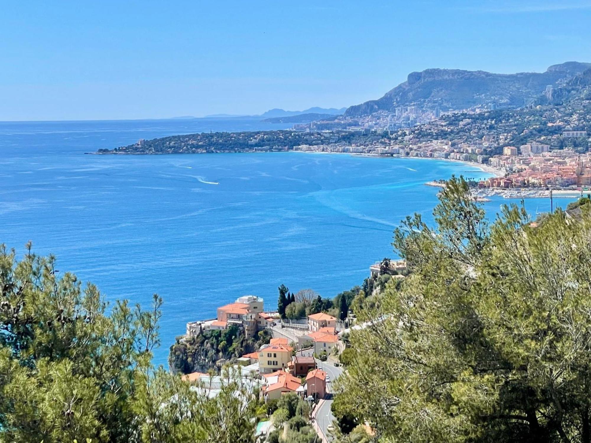 Modern Seaview Villa With Pool Above Monaco 그리말디 외부 사진